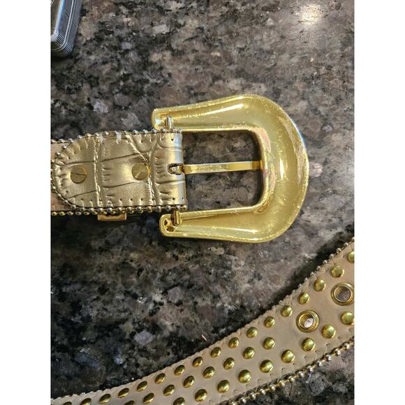 DNA PREMIUM WEAR MEN'S BELT GOLD /BROWNISH GOLD Size Medium 32-34 - Picture 3 of 6